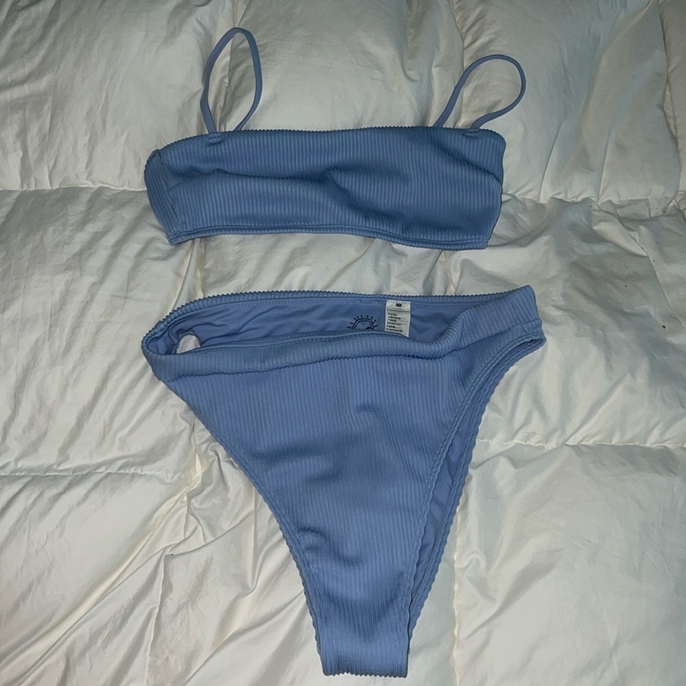 Hollister high waisted ribbed bikini